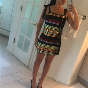 attico rainbow dress